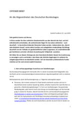 Offener Brief von Amnesty International vom 02.06.2019