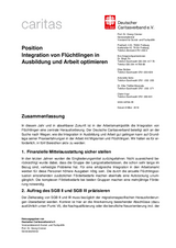 Integration von Flüchtlingen in Arbeit und Ausbildung optimieren