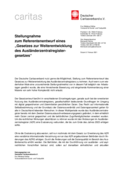 Stellungnahme des Des Deutschen Caritasverband  vom 08.02.2021