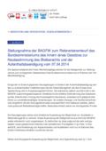 Zum Referententwurf des Bundesministeriums des Inneren eines Gesetzes zur Neubestimmung des Bleiberechts und der Aufenthaltsbeendigung vom 07.04.2014
