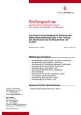 Zum Entwurf eines Gesetzes zur Änderung des Staatsangehörigkeitsgesetzes (Fassung des Beschlusses des Bundeskabinetts vom 08.04.2014)