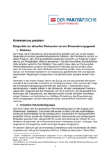 aktuelle Debatte um ein Einwanderungsgesetz