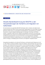 Aktuelle Standortbestimmung zu den Herausforderungen der Aufnahme und Integration von Geflüchteten